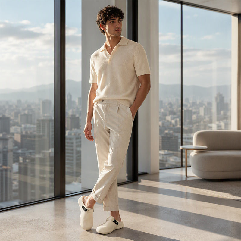 🧸 Men's Plush-Lined Winter Slippers | Warm & Cozy – Soft Comfort for Home Days ✨