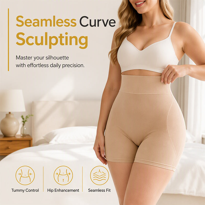 💖🌺 Women's High-Waist Padded Shapewear Shorts | Tummy Control & Butt Lift – Smooth Shape for Every Outfit ✨