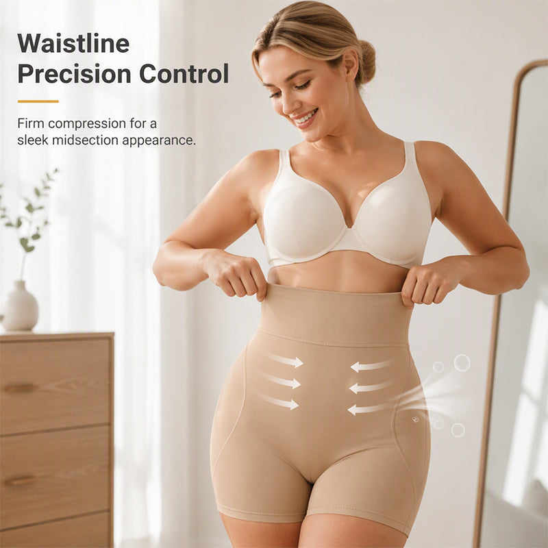 💖🌺 Women's High-Waist Padded Shapewear Shorts | Tummy Control & Butt Lift – Smooth Shape for Every Outfit ✨