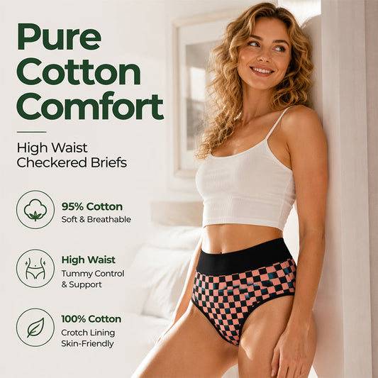 🌺🩲 Women's Soft High-Waisted Stretch Panties | Comfy Fit & Smooth Waist – All-Day Wear ✨