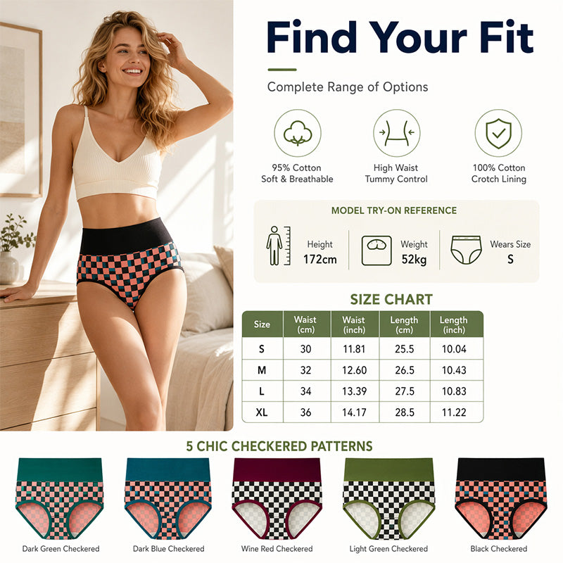 🌺🩲 Women's Soft High-Waisted Stretch Panties | Comfy Fit & Smooth Waist – All-Day Wear ✨