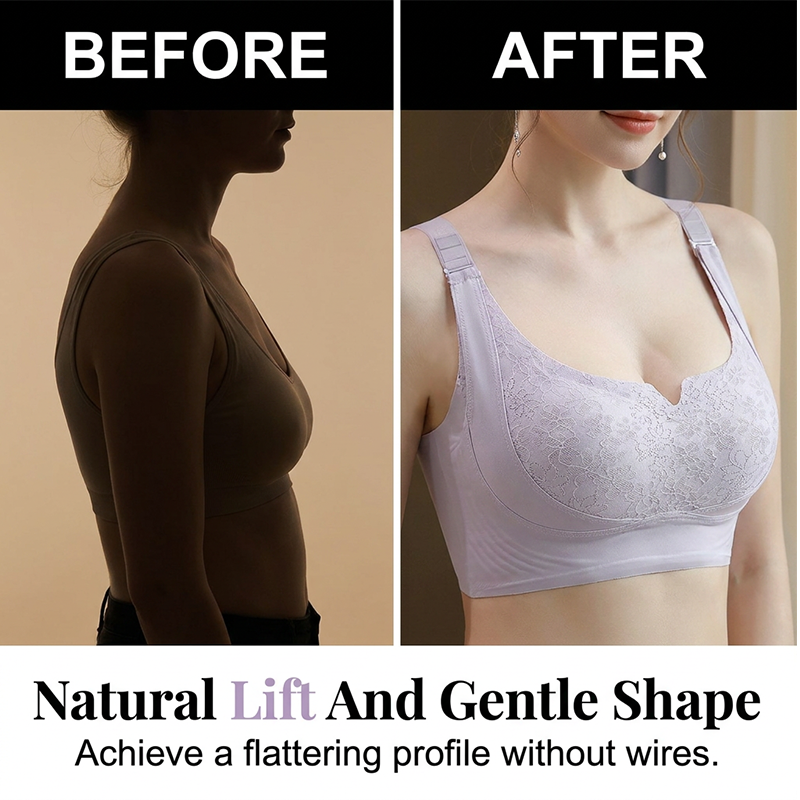 👙 Women's Wireless Support Bra | Comfortable Lift & All-Day Support – No Wire, No Pressure ✨