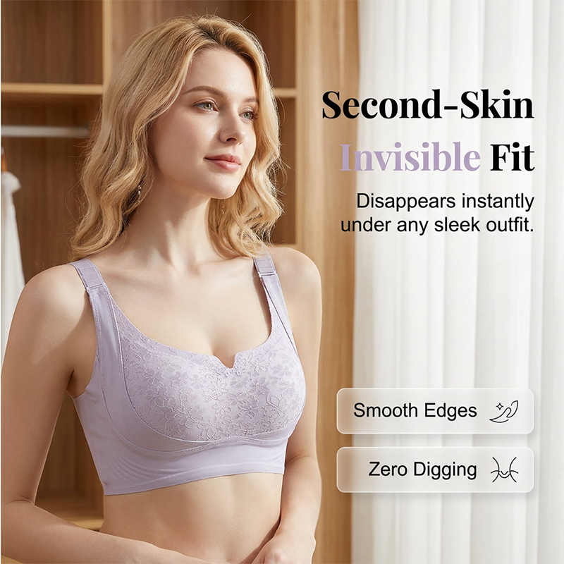 👙 Women's Wireless Support Bra | Comfortable Lift & All-Day Support – No Wire, No Pressure ✨