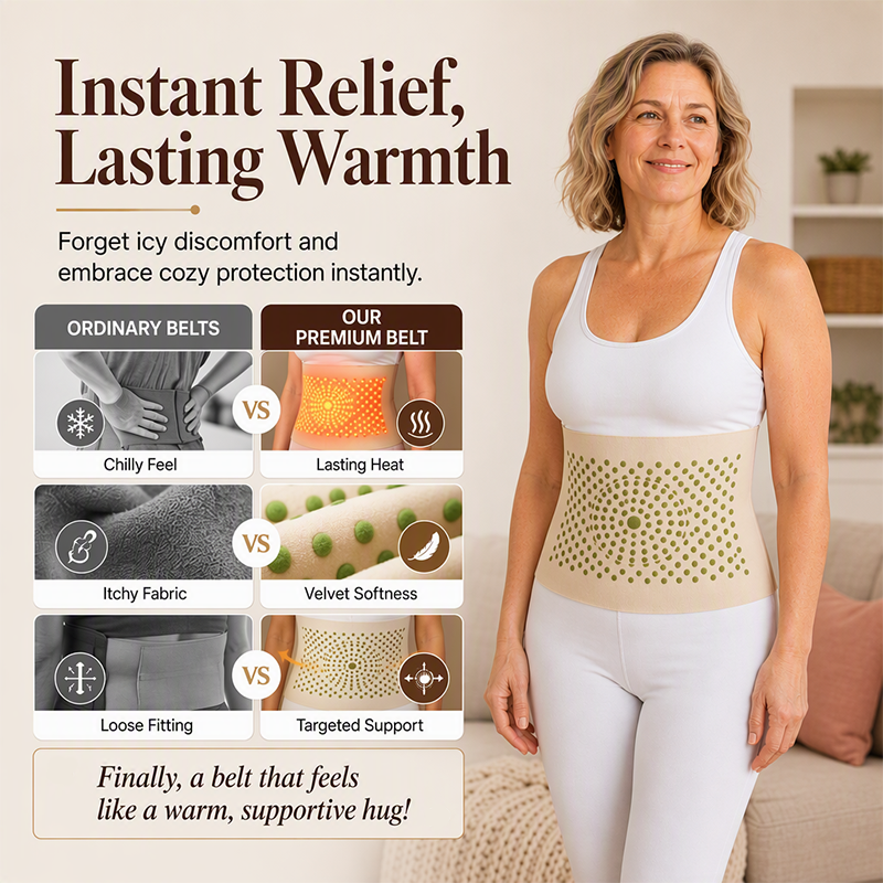 🔥 Women's Winter High-Stretch Waist Protector | Flexible Warmth & Core Support – No Bulk Under Clothes ✨