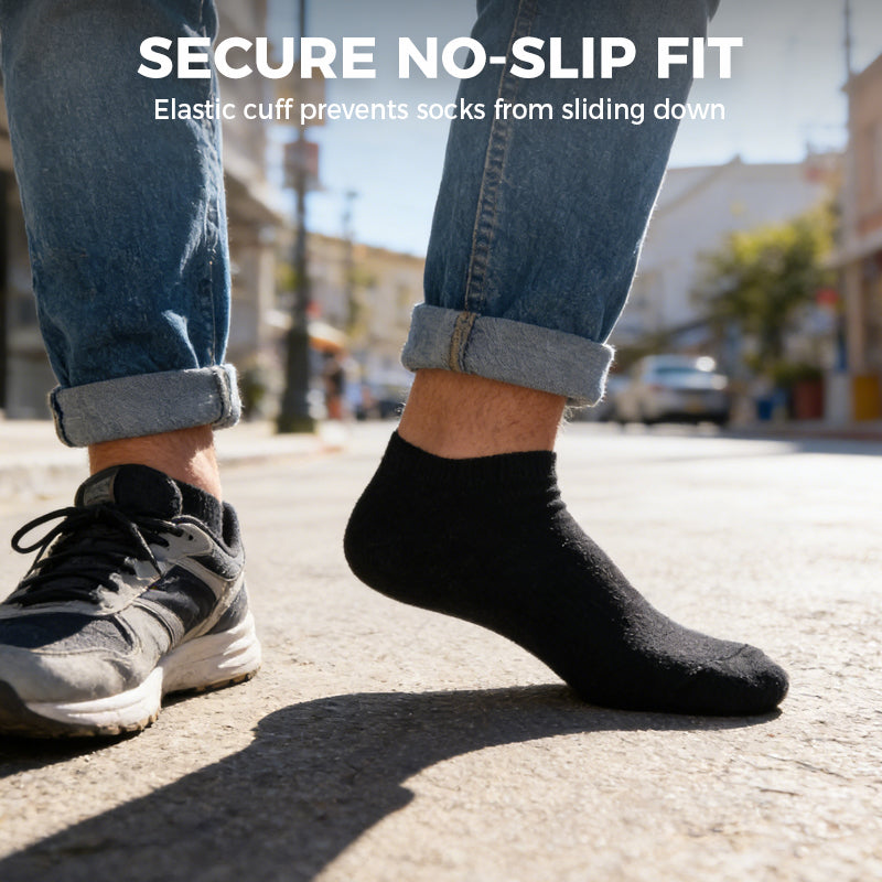Breathable Cotton Blend Athletic Socks 