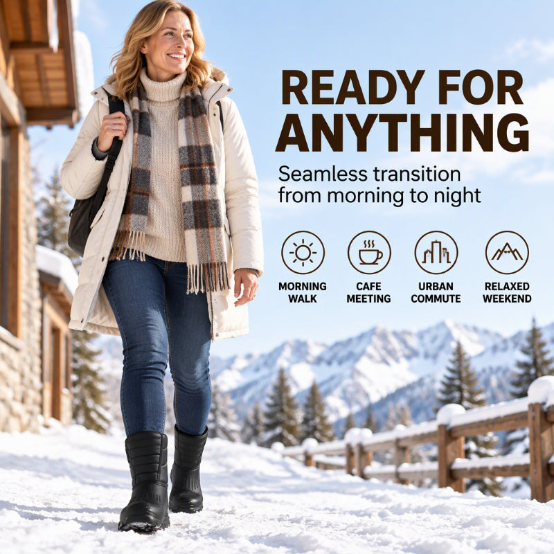 ❄️🥾 Unisex Plush-Lined Waterproof Snow Boots | Warm & Dry – Slip-Resistant Grip for Snow & Ice ✨