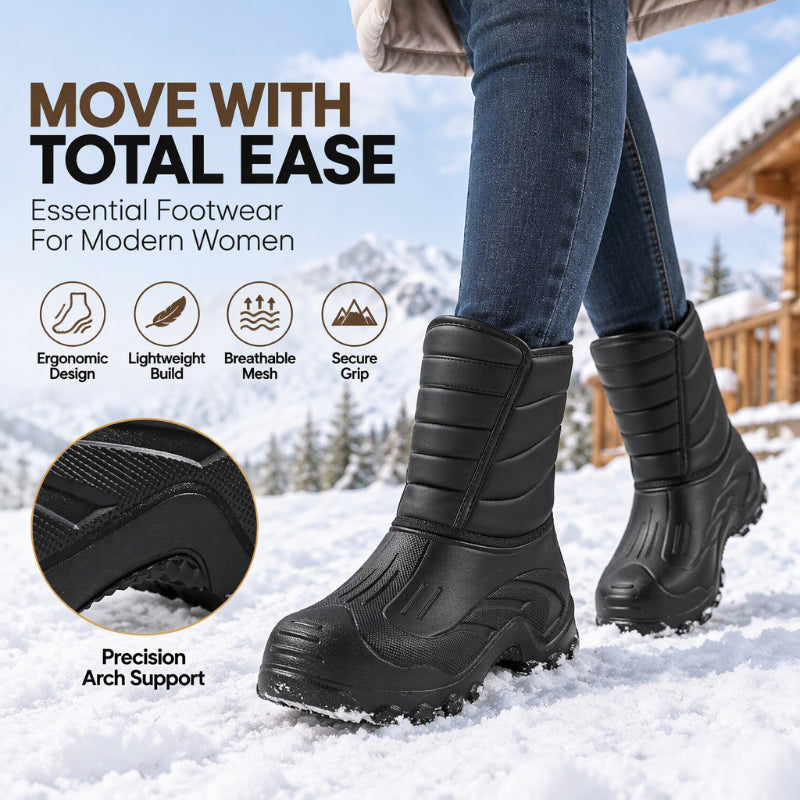 ❄️🥾 Unisex Plush-Lined Waterproof Snow Boots | Warm & Dry – Slip-Resistant Grip for Snow & Ice ✨