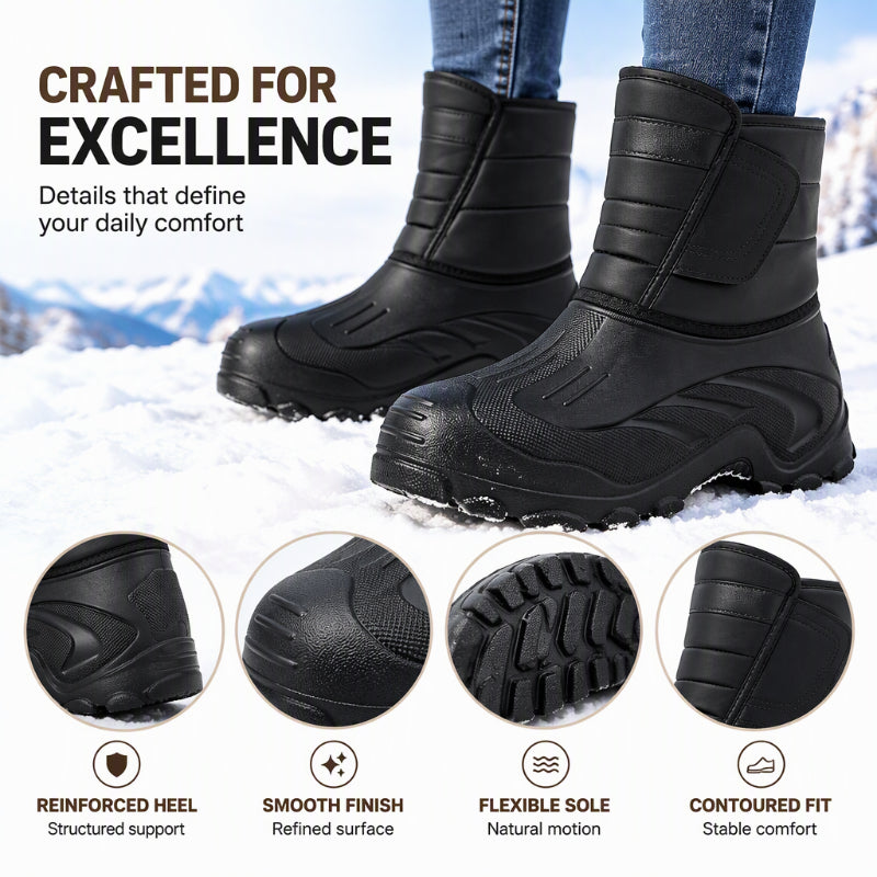 ❄️🥾 Unisex Plush-Lined Waterproof Snow Boots | Warm & Dry – Slip-Resistant Grip for Snow & Ice ✨
