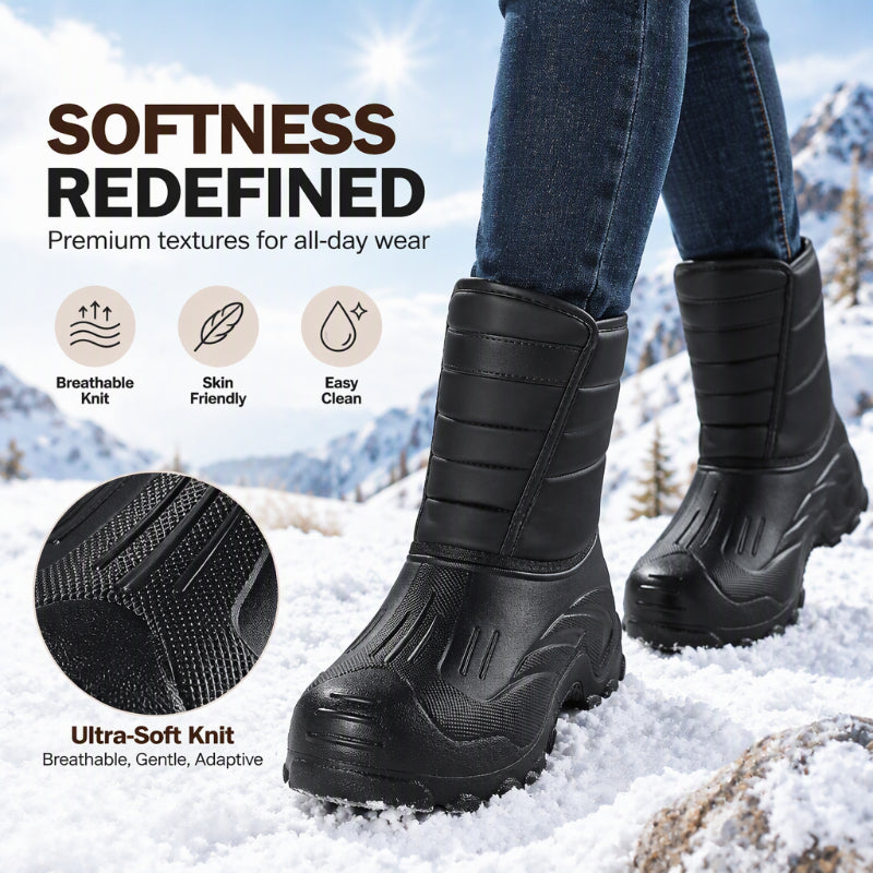 ❄️🥾 Unisex Plush-Lined Waterproof Snow Boots | Warm & Dry – Slip-Resistant Grip for Snow & Ice ✨