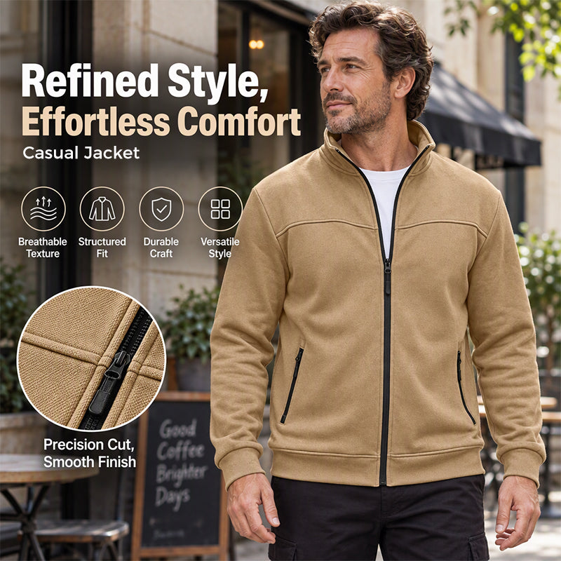❄️🧥 Men's Casual Stand Collar Jacket | Clean Lines, Easy Layering – Sharp Look for Everyday Wear ✨