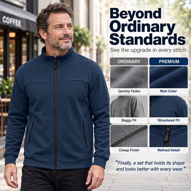 ❄️🧥 Men's Casual Stand Collar Jacket | Clean Lines, Easy Layering – Sharp Look for Everyday Wear ✨