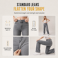 👖 Women's Retro High Waisted Curved Leg Jeans | Vintage Vibe, Figure-Flattering – Effortless Chic for Everyday ✨