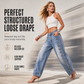 👖 Women's Retro High Waisted Curved Leg Jeans | Vintage Vibe, Figure-Flattering – Effortless Chic for Everyday ✨