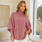 ❄️🧶 Women's Turtleneck Batwing Sleeve Sweater | Cozy Warmth, Flattering Drape – Chic & Comfy for Cold Days ✨