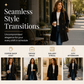 🌨️🧥 Women's Double Breasted Wool Blend Coat | Tailored Elegance, Cozy Warmth – Timeless Layer for Cold Days ✨