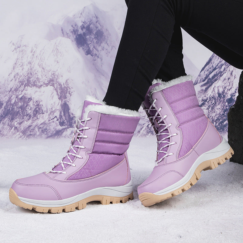 ❄️🥾 Women's Waterproof Plush-Lined Snow Boots | Dry & Toasty – Cozy Mid-Calf Warmth for Winter Days ✨