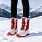 ❄️🥾 Women's Waterproof Plush-Lined Snow Boots | Dry & Toasty – Cozy Mid-Calf Warmth for Winter Days ✨