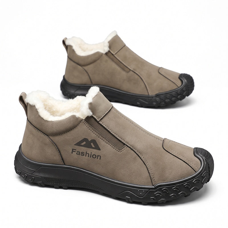 🔥 Men's Winter Plush-Lined Walking Shoes | Warm & Walkable – All-Day Comfort for Cold Days ✨👟