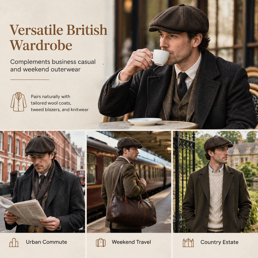 🧢 Vintage British Style Unisex Newsboy Cap | No boring hat, no uncomfortable fit – Classic & casual for daily wear and outings ✨