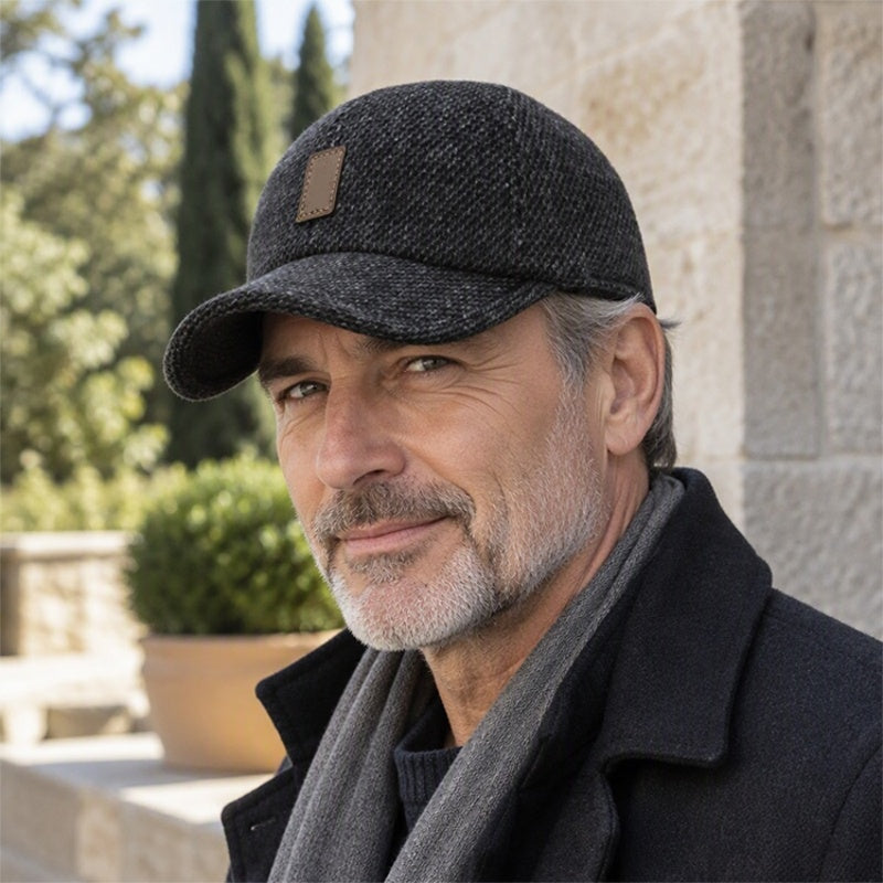 ❄️🧢 Men's Warm Baseball Cap with Ear Flaps | No Cold Ears in Winter, No Bulky Beanie Look – Warm Ear Flaps, Classic Cap Style & Everyday-Ready ✨