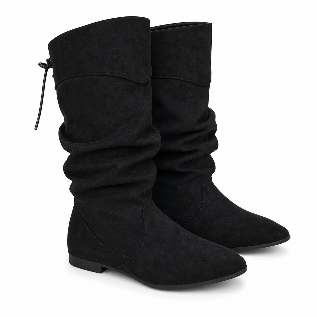 ❄️👢 Women's Lace Up Slouchy Mid-Calf Boots | No Stiff Boots, No Boring Basic Style – Lace Up Design, Slouchy Fit & Versatile Mid-Calf Length ✨