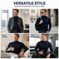 🍁🧶 Men's Slim Fit Mock Turtleneck | No Bulky Collar, No Shapeless Fit – Sleek Silhouette, Modern Mock Neck & Everyday-Ready ✨