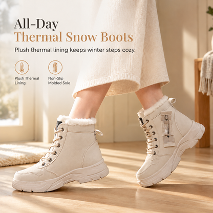 ❄️👢 Women Winter Snow Boots | No Cold Feet in Winter, No Slipping on Snowy Roads – Warm Plush Lined, Thick Sole & High Top Ankle Boots ✨