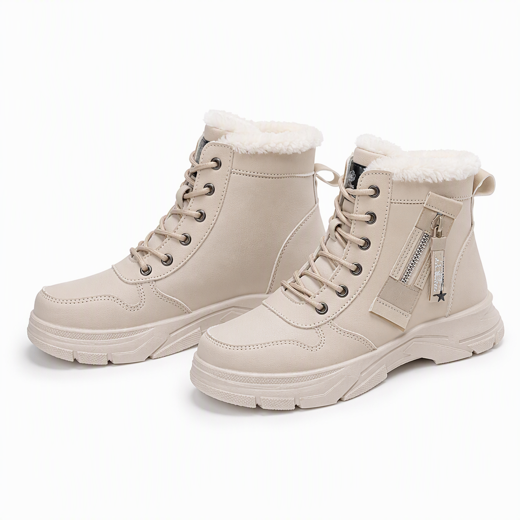 ❄️👢 Women Winter Snow Boots | No Cold Feet in Winter, No Slipping on Snowy Roads – Warm Plush Lined, Thick Sole & High Top Ankle Boots ✨