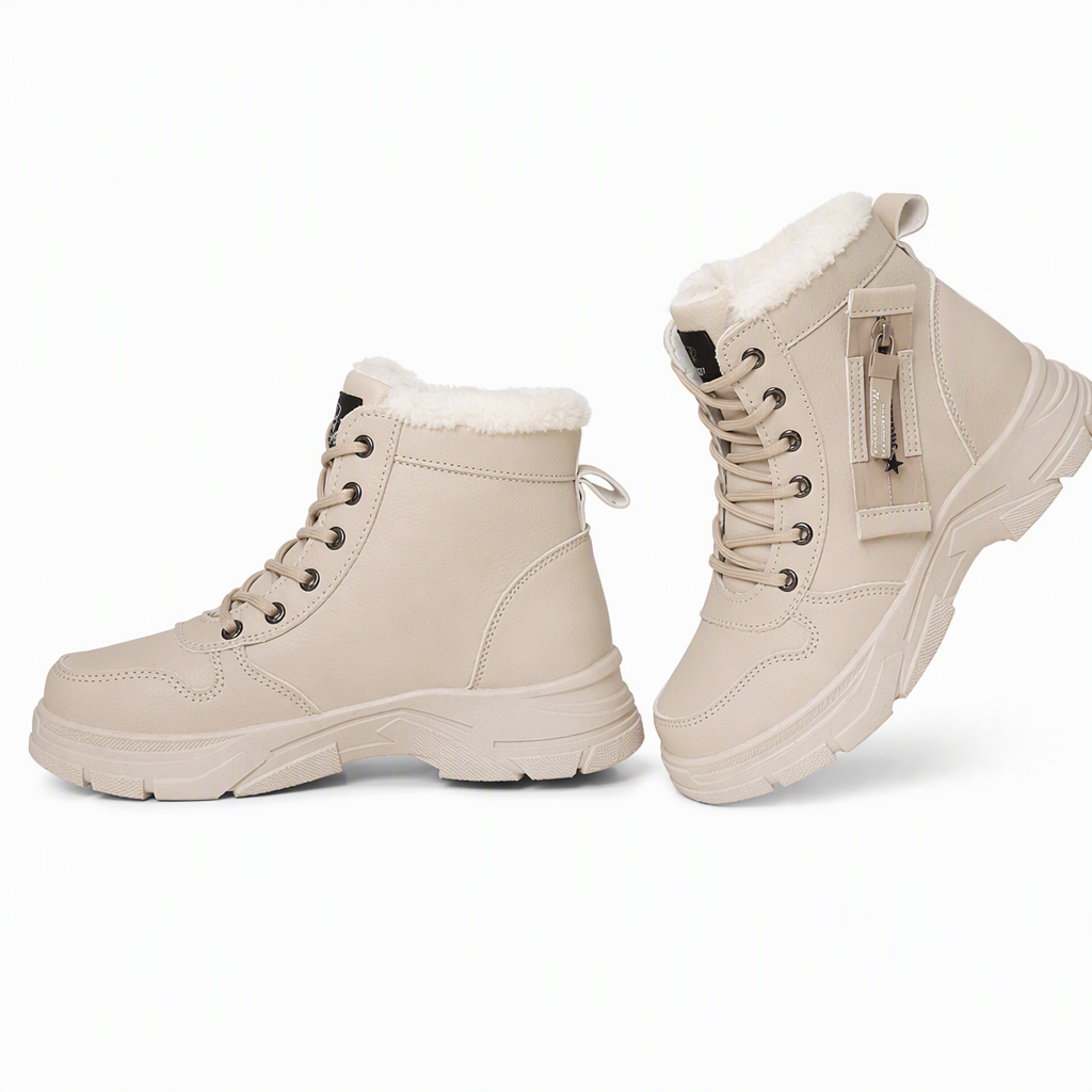 ❄️👢 Women Winter Snow Boots | No Cold Feet in Winter, No Slipping on Snowy Roads – Warm Plush Lined, Thick Sole & High Top Ankle Boots ✨