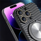 360 rotativ Magnetic Stand rotativ oglindă de protecție din fibre de carbon model Apple Case