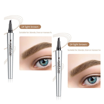 🔥 Cumpărați 1 obțineți 1 gratuit🔥-3D Waterproof Microblading Microblading Eyebrow Pen 4 Fork Tip Tattoo Pencil