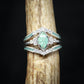 Sterling Silver Natural Turquoise Diamond Ring-7