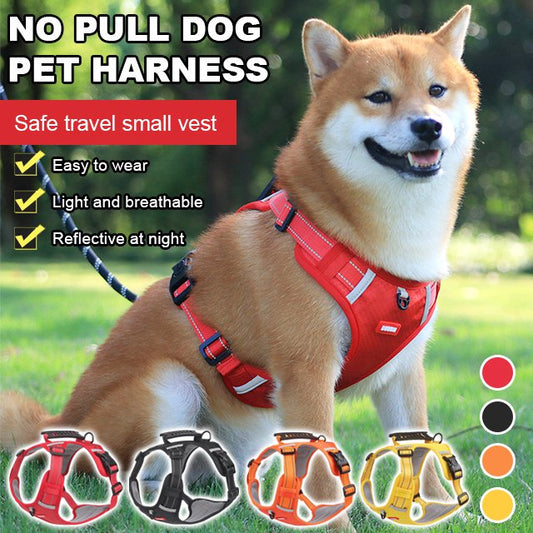 🐶Reflectiv No-Pull reflectorizant reglabil reflectorizant câine Vest Harness Harness Harness